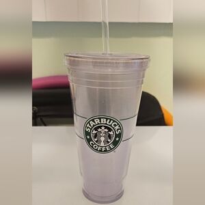 Starbucks Clear Tumbler with Straw